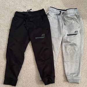 Russell Athletic Black and Gray Boys Joggers